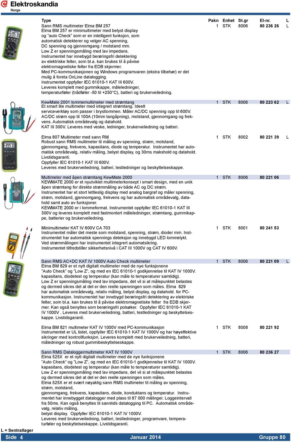 Med PC-kommunikasjonen og Windows programvaren (ekstra tilbehør) er det mulig å foreta OnLine datalogging. Instrumentet oppfyller IEC 61010-1 KAT III 600V.