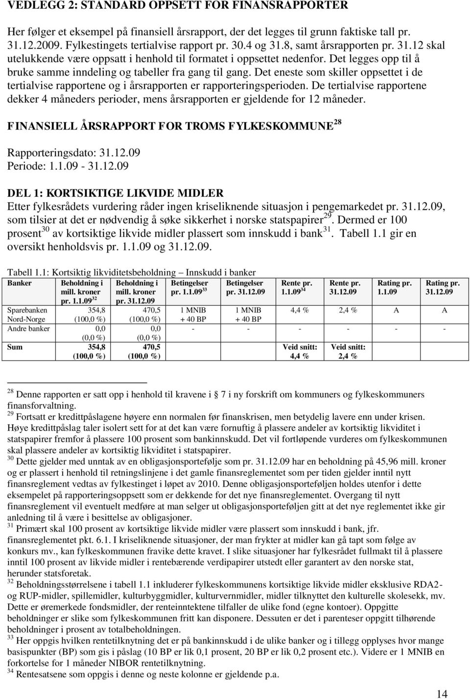 Det eneste som skiller oppsettet i de tertialvise rapportene og i årsrapporten er rapporteringsperioden.