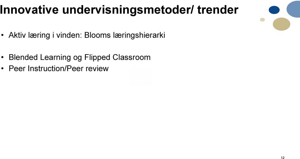 læringshierarki Blended Learning og