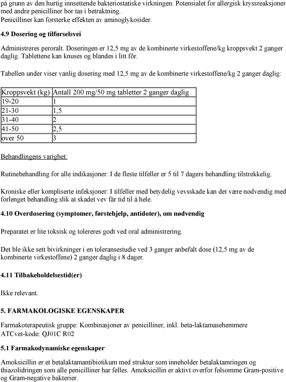 Tablettene kan knuses og blandes i litt fôr.