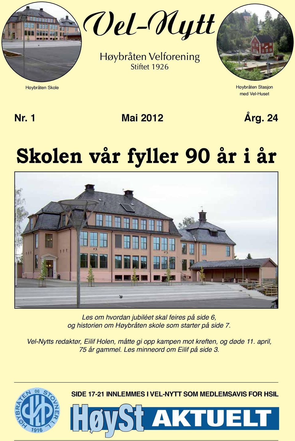 Høybråten skole som starter på side 7.