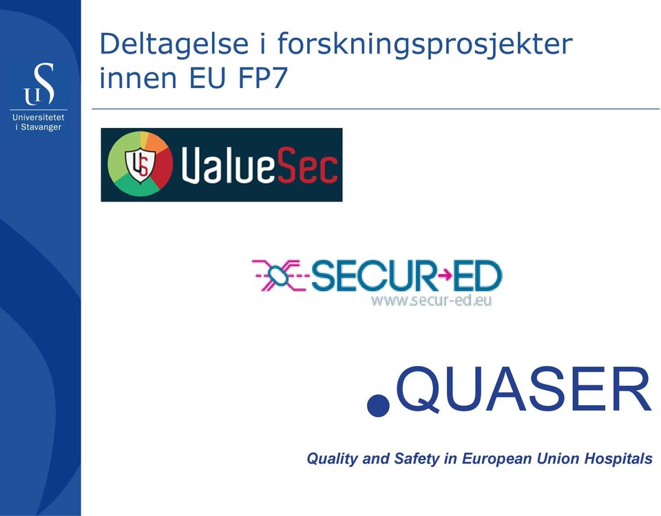 innen EU FP7 QUASER