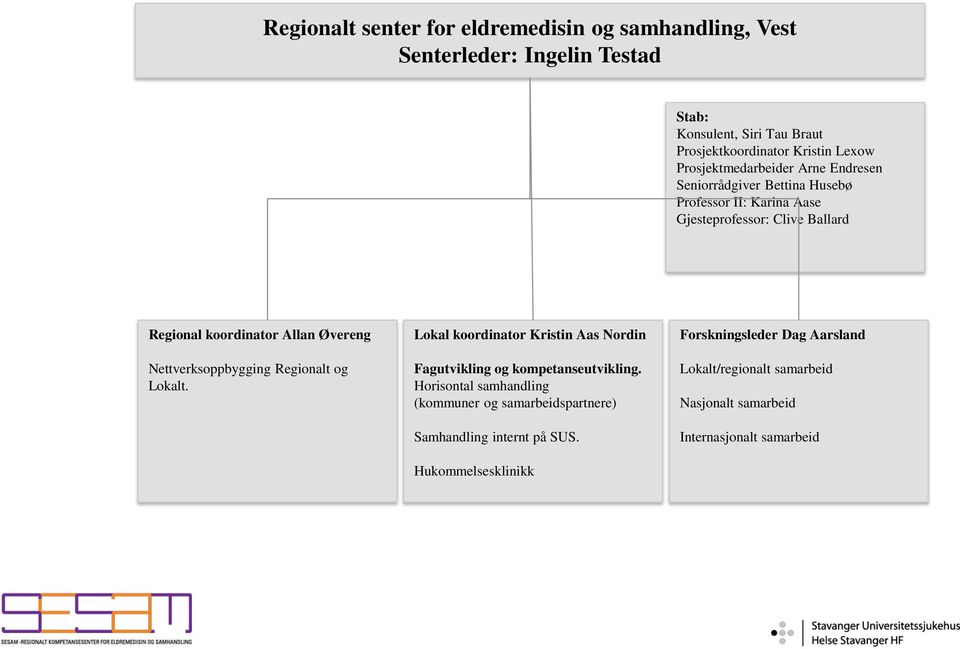 Nettverksoppbygging Regionalt og Lokalt. Lokal koordinator Kristin Aas Nordin Fagutvikling og kompetanseutvikling.