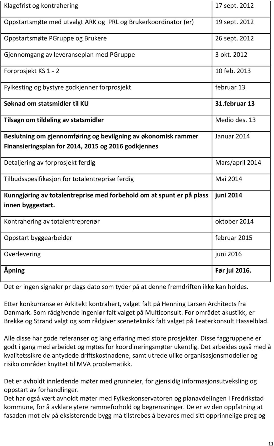 februar 13 Tilsagn om tildeling av statsmidler Medio des.