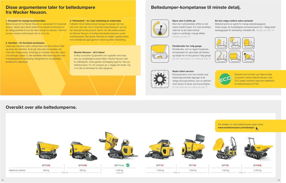 Dermed havner massene alltid eksakt der du vil ha de. 2. Variabel for konstant prestasjon. Laste opp massene raskt, transportere det på en sikker måte og losse det målrettet.