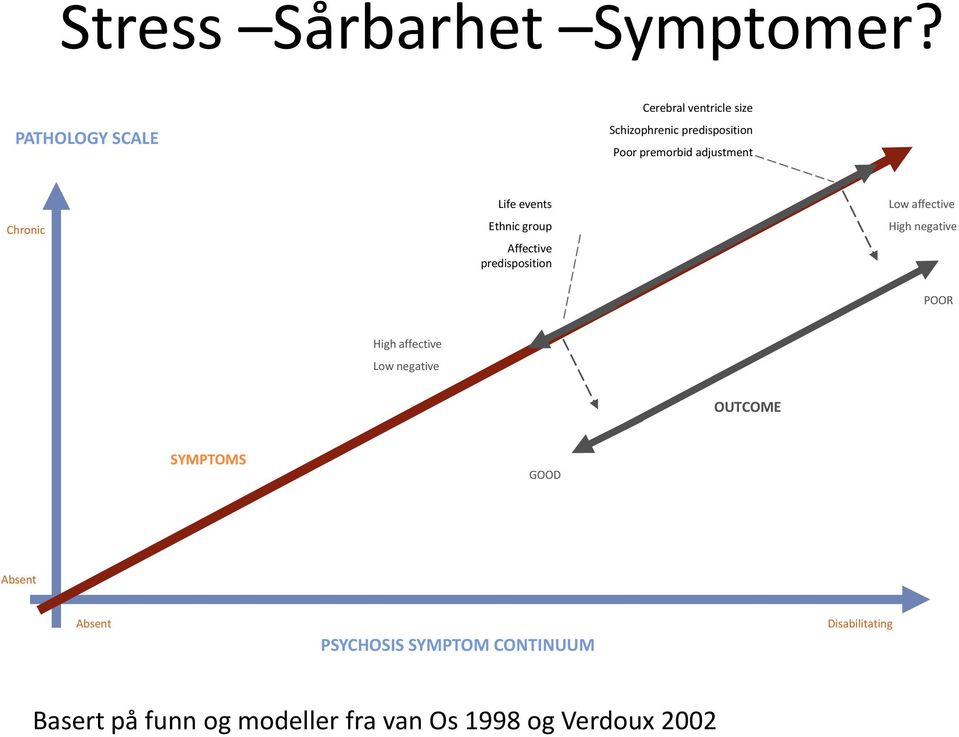 Chronic Life events Ethnic group Affective predisposition Low affective High negative POOR