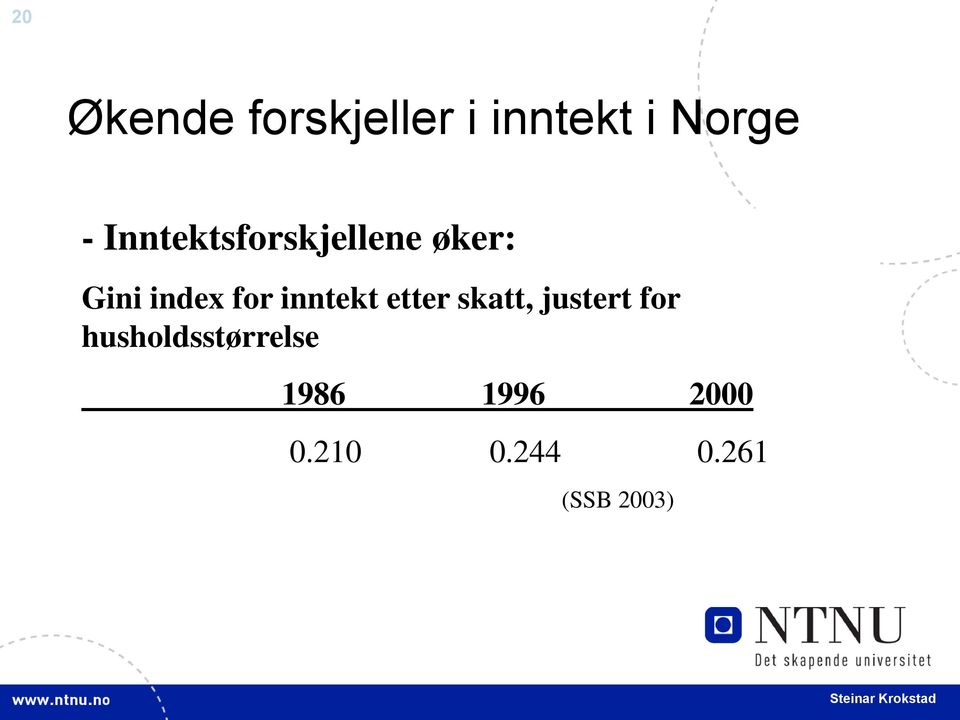 inntekt etter skatt, justert for