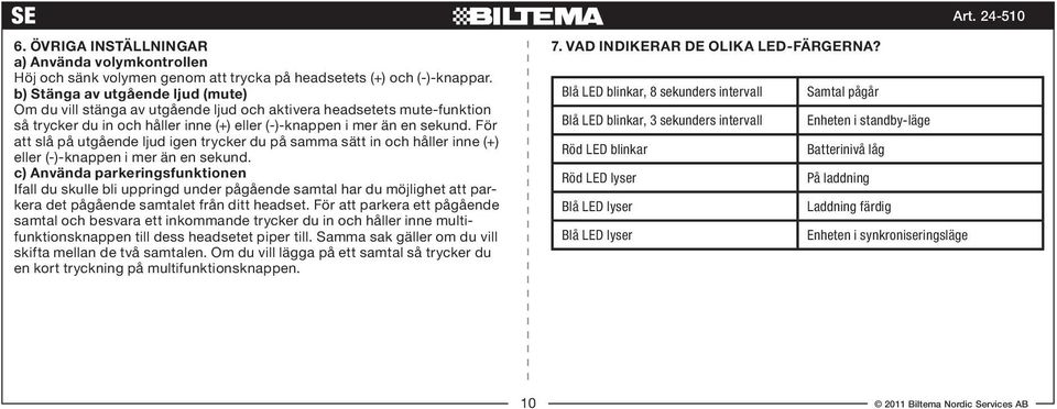 För att slå på utgående ljud igen trycker du på samma sätt in och håller inne (+) eller (-)-knappen i mer än en sekund.