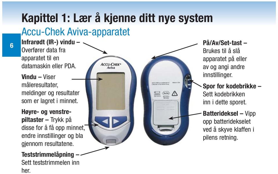 Høyre- og venstrepiltaster Trykk på disse for å få opp minnet, endre innstillinger og bla gjennom resultatene.