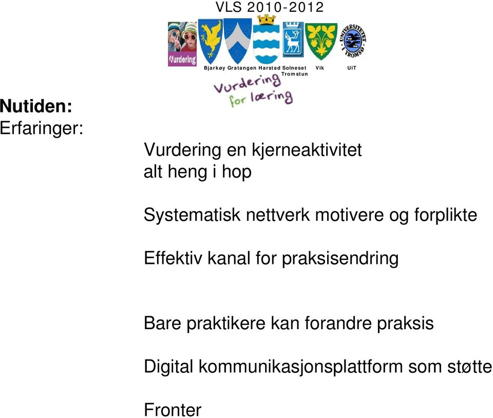 Effektiv kanal for praksisendring Bare praktikere kan