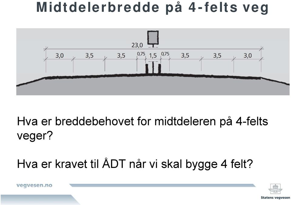 midtdeleren på 4-felts veger?