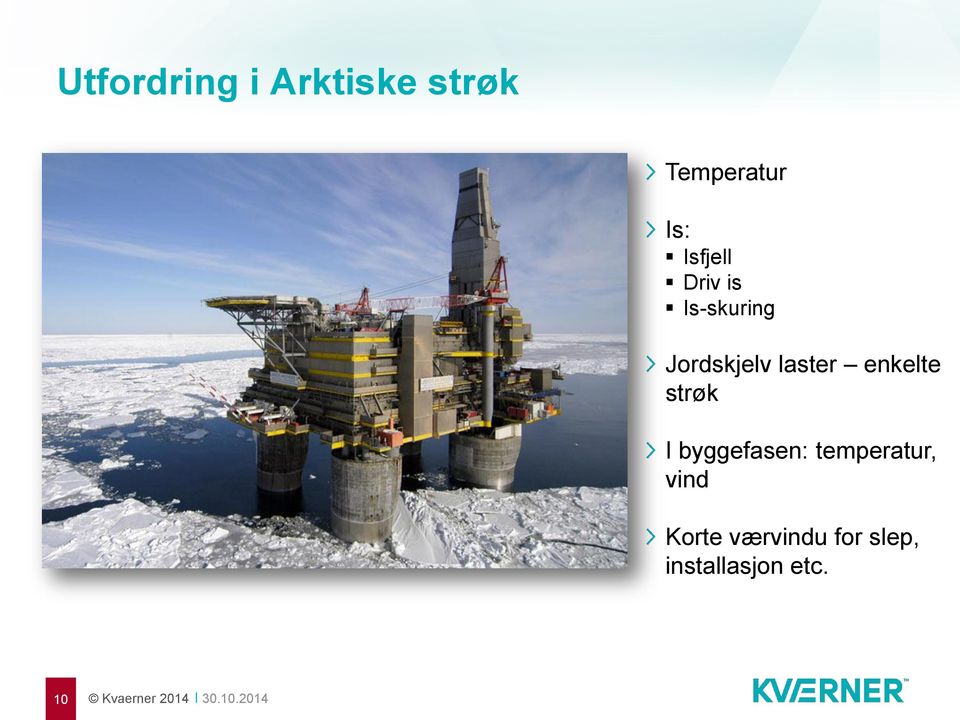 enkelte strøk I byggefasen: temperatur, vind