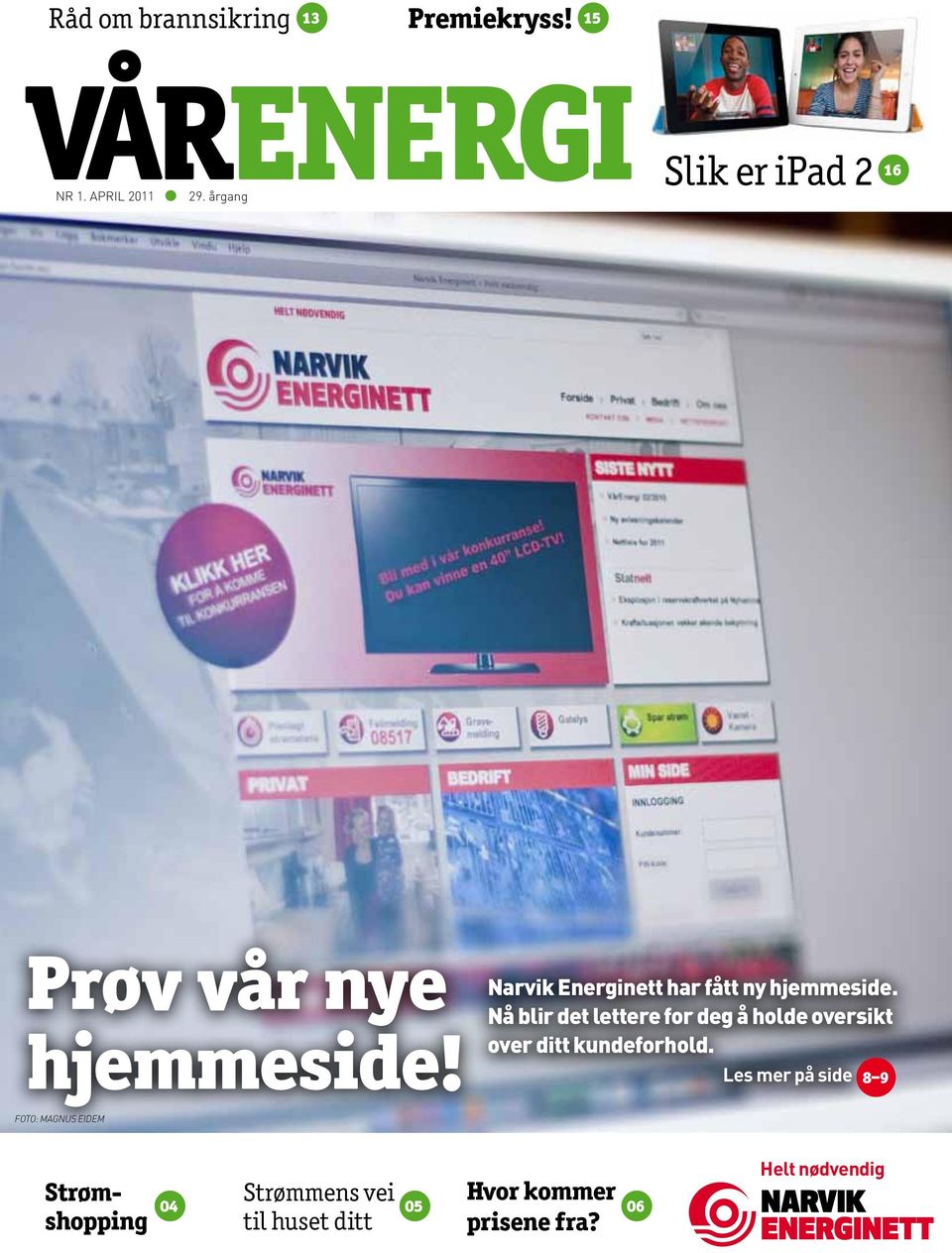 Narvik Energinett har fått ny hjemmeside.