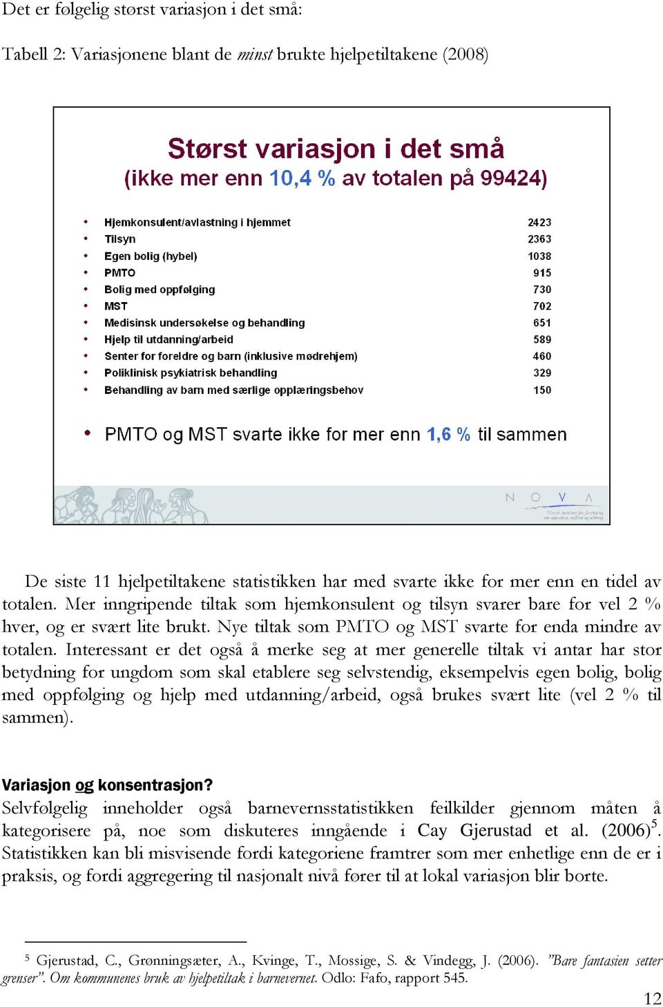 Interessant er det også å merke seg at mer generelle tiltak vi antar har stor betydning for ungdom som skal etablere seg selvstendig, eksempelvis egen bolig, bolig med oppfølging og hjelp med