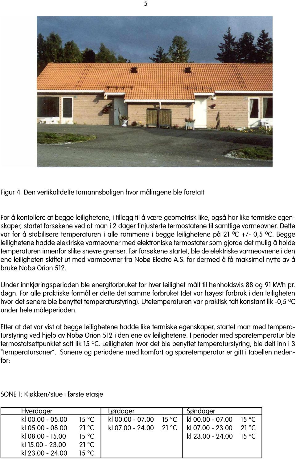 Begge leilighetene hadde elektriske varmeovner med elektroniske termostater som gjorde det mulig å holde temperaturen innenfor slike snevre grenser.