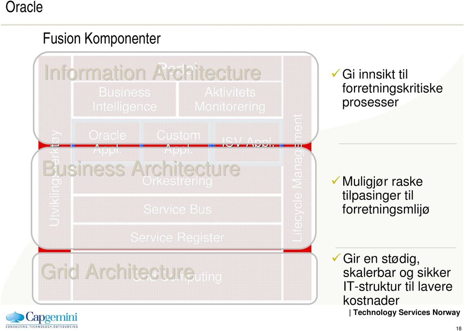 Orkestrering Service Bus Service Register Grid Computing Aktivitets Monitorering Business Architecture Grid