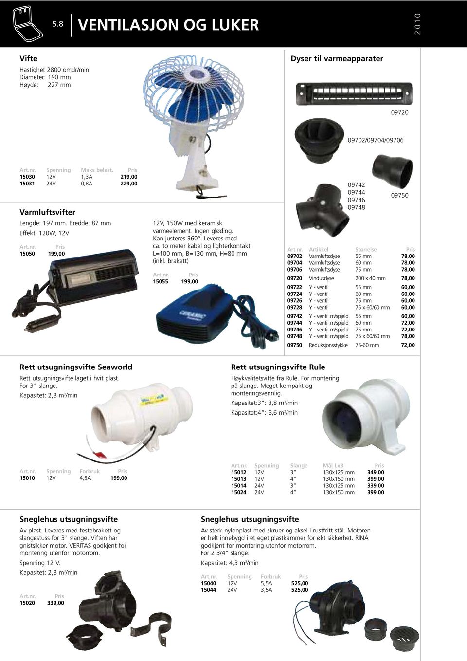 Leveres med ca. to meter kabel og lighterkontakt. L=100 mm, B=130 mm, H=80 mm (inkl. brakett) 15055 199,00 09742 09744 09746 09748 09750 Art.nr.