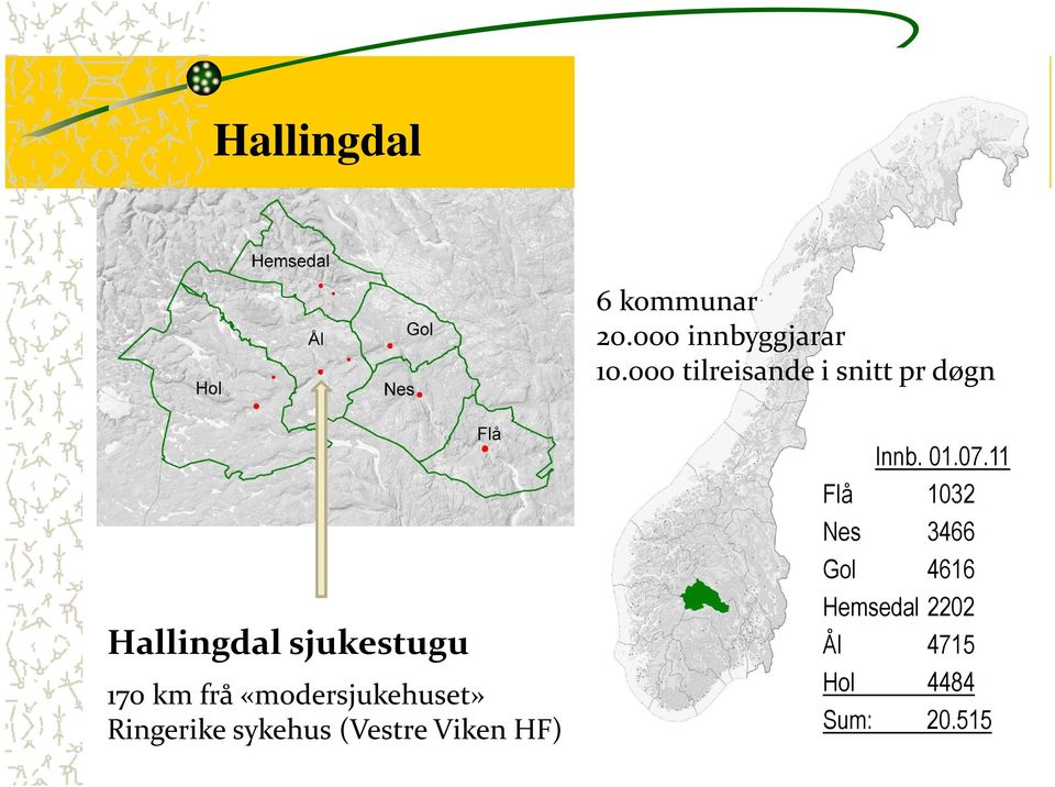 frå «modersjukehuset» Ringerike sykehus (Vestre Viken HF)