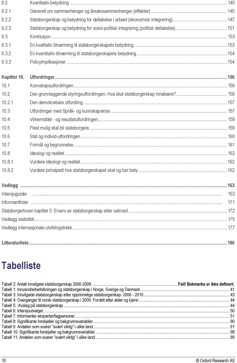 .. 154 Kapittel 10. Utfordringer... 156 10.1 Kunnskapsutfordringen... 156 10.2 Den grunnleggende styringsutfordringen: Hva skal statsborgerskap innebære?... 156 10.2.1 Den demokratiske utfordring.