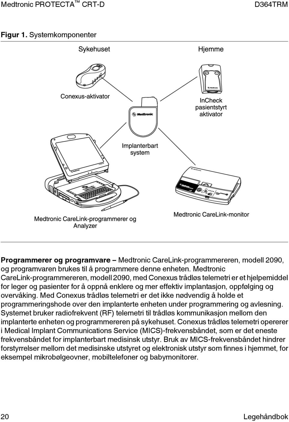 Med Conexus trådløs telemetri er det ikke nødvendig å holde et programmeringshode over den implanterte enheten under programmering og avlesning.