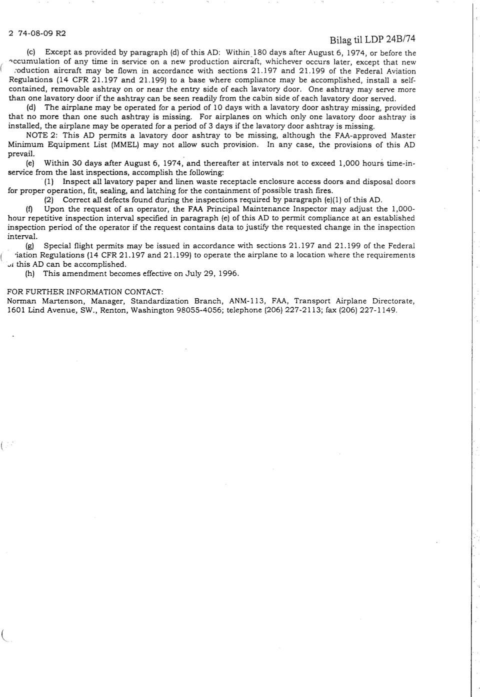 199 of the Federal Aviation Regulations 14 CFR 21.197 and 21.