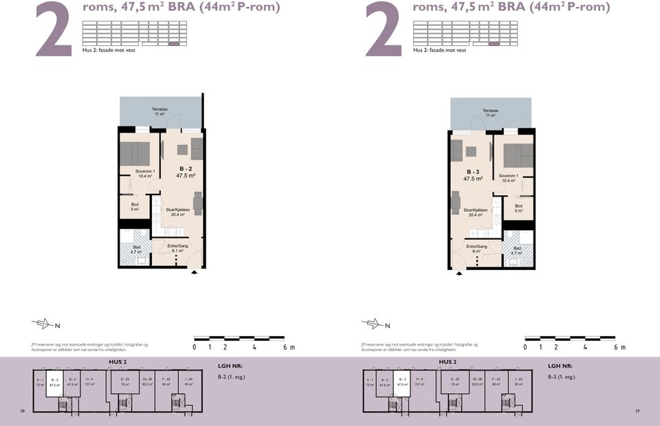 82.5 m² F - 42 I - 43 85 m² B-2 (1. etg.