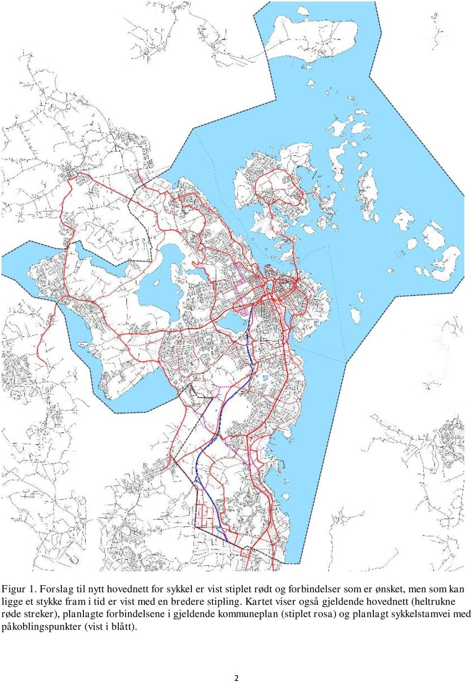 men som kan ligge et stykke fram i tid er vist med en bredere stipling.