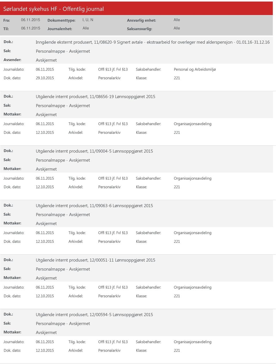 2015 Arkivdel: Personalarkiv tgående internt produsert, 11/08656-19 Lønnsoppgjøret 2015 Personalmappe - tgående internt produsert,