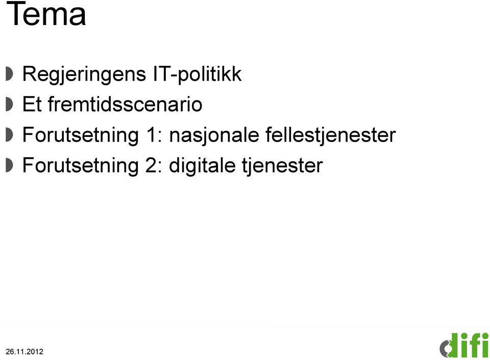 nasjonale fellestjenester