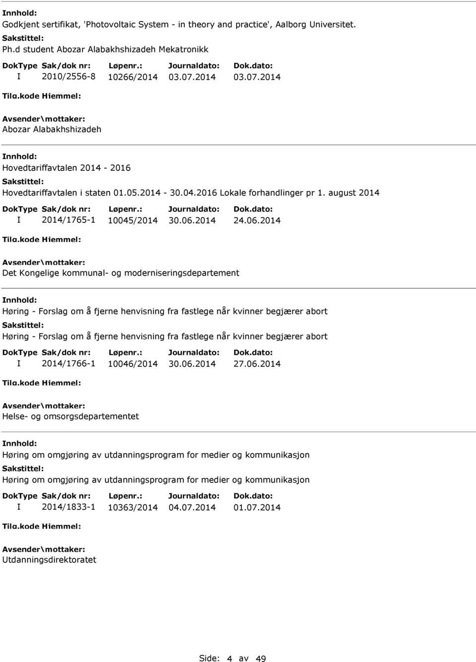 2014 Det Kongelige kommunal- og moderniseringsdepartement nnhold: Høring - Forslag om å fjerne henvisning fra fastlege når kvinner begjærer abort Høring - Forslag om å fjerne henvisning fra fastlege