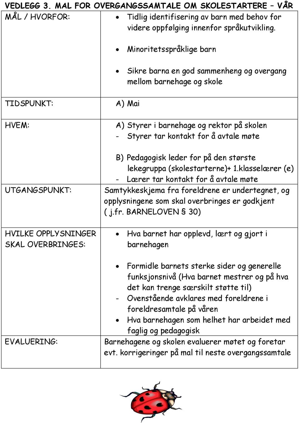 UTGANGSPUNKT: B) Pedagogisk leder for på den største lekegruppa (skolestarterne)+ 1.