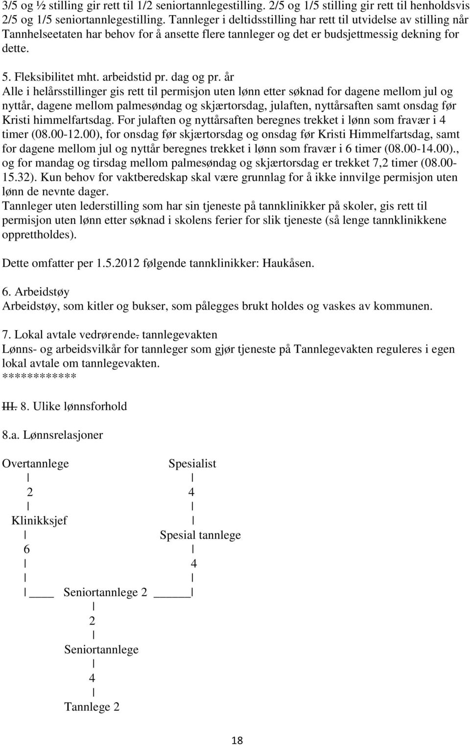 arbeidstid pr. dag og pr.