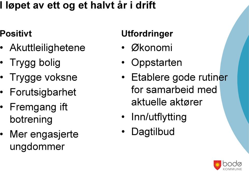 Mer engasjerte ungdommer Utfordringer Økonomi Oppstarten Etablere