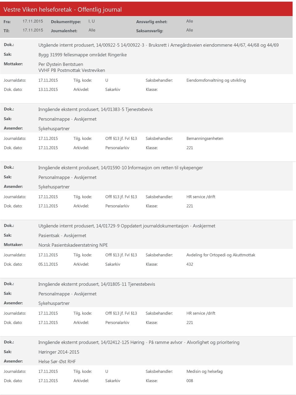 dato: Arkivdel: Personalarkiv Inngående eksternt produsert, 14/01590-10 Informasjon om retten til sykepenger Sykehuspartner Dok.