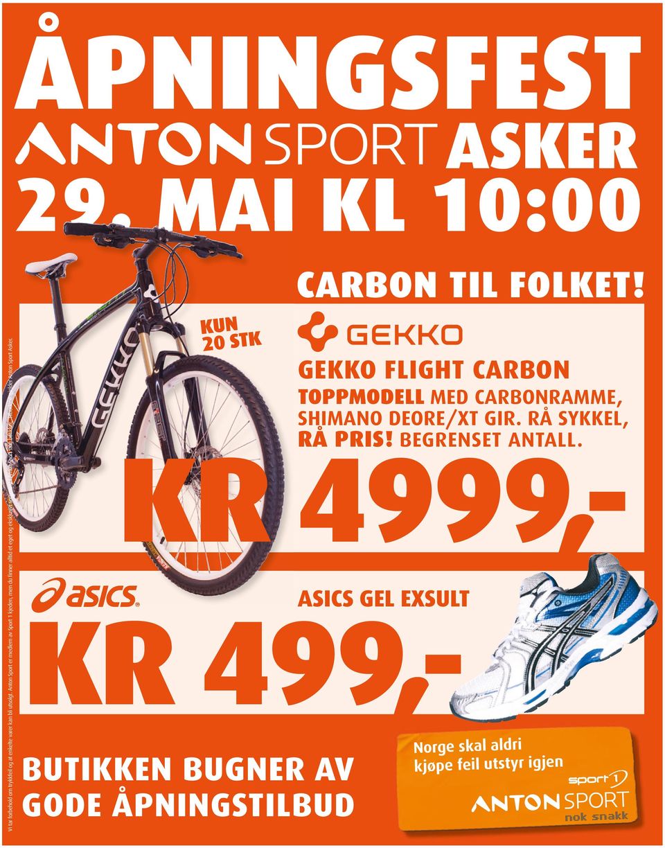 TIlbudene gjelder Anton Sport Asker.