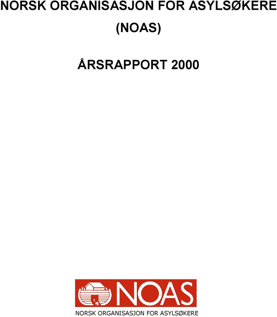 ÅRSRAPPORT 2000 
