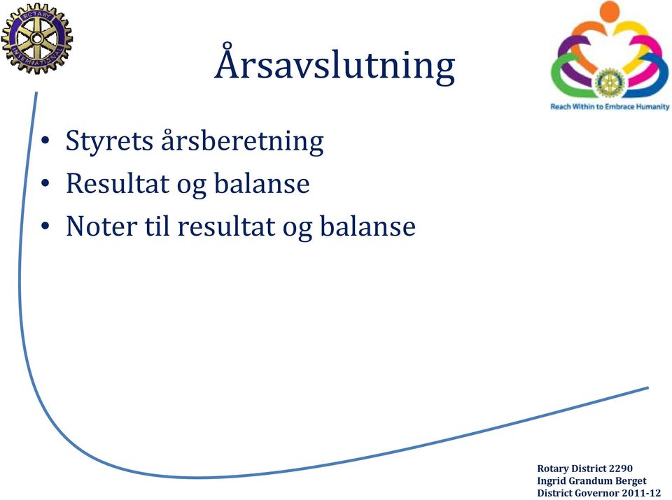 Resultat og balanse