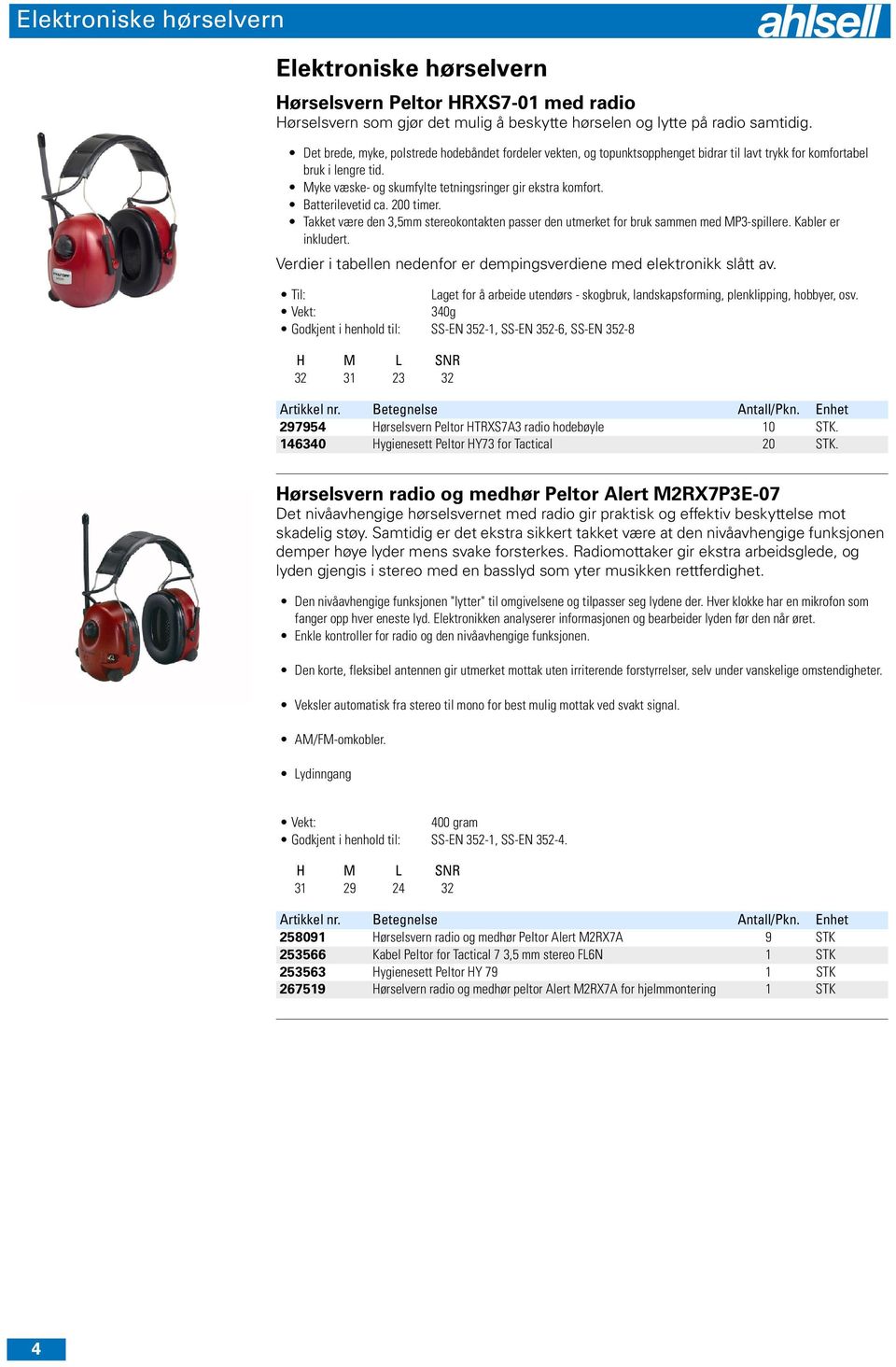 Batterilevetid ca. 200 timer. Takket være den 3,5mm stereokontakten passer den utmerket for bruk sammen med MP3-spillere. Kabler er inkludert.