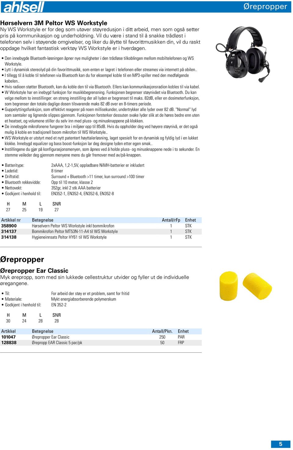 hverdagen. Den innebygde Bluetooth-løsningen åpner nye muligheter i den trådløse tilkoblingen mellom mobiltelefonen og WS Workstyle.