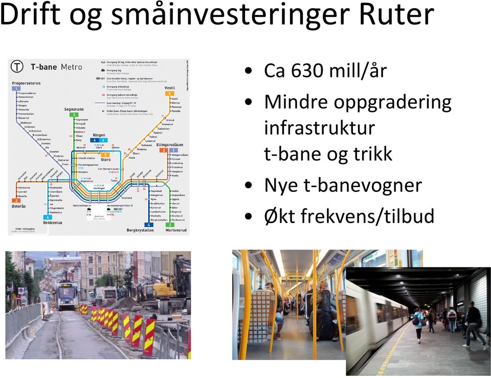 oppgradering infrastruktur t-bane