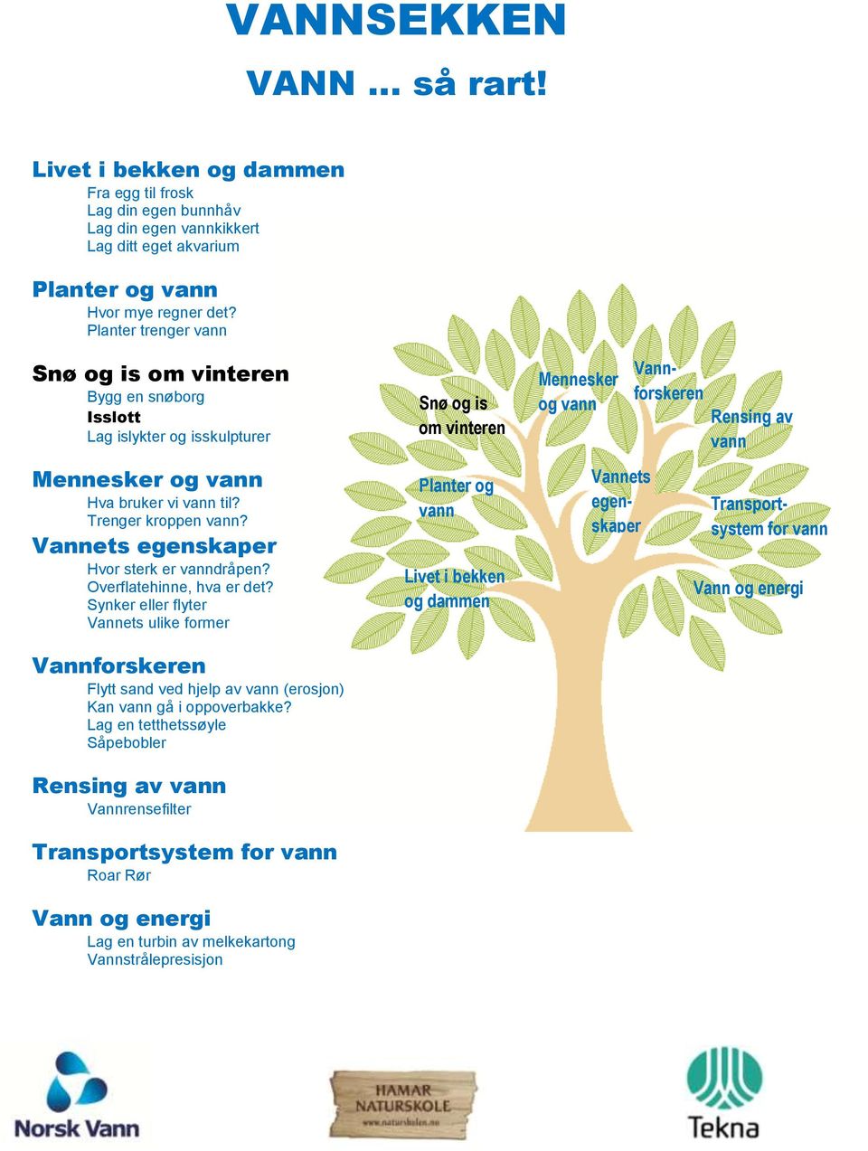 Overflatehinne, hva er det? Synker eller flyter Vannets ulike former Flytt sand ved hjelp av (erosjon) Kan gå i oppoverbakke?