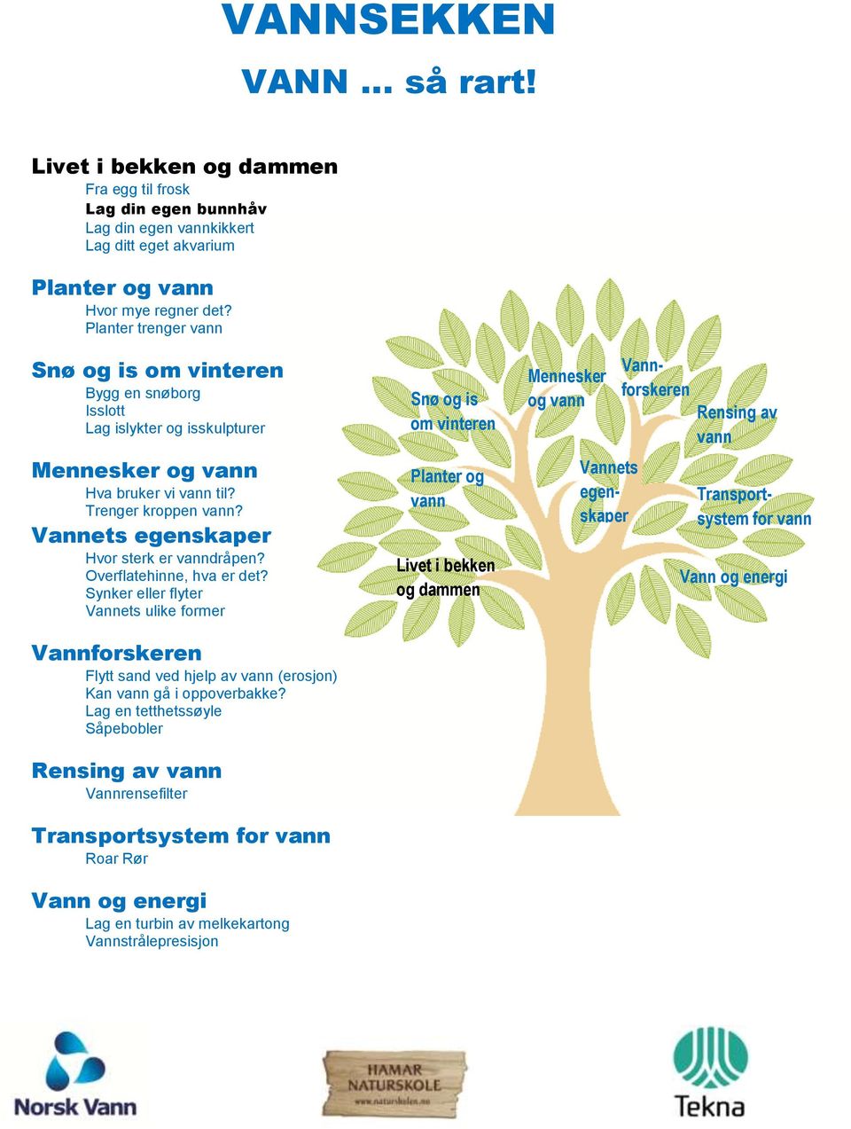 Overflatehinne, hva er det? Synker eller flyter Vannets ulike former Flytt sand ved hjelp av (erosjon) Kan gå i oppoverbakke?