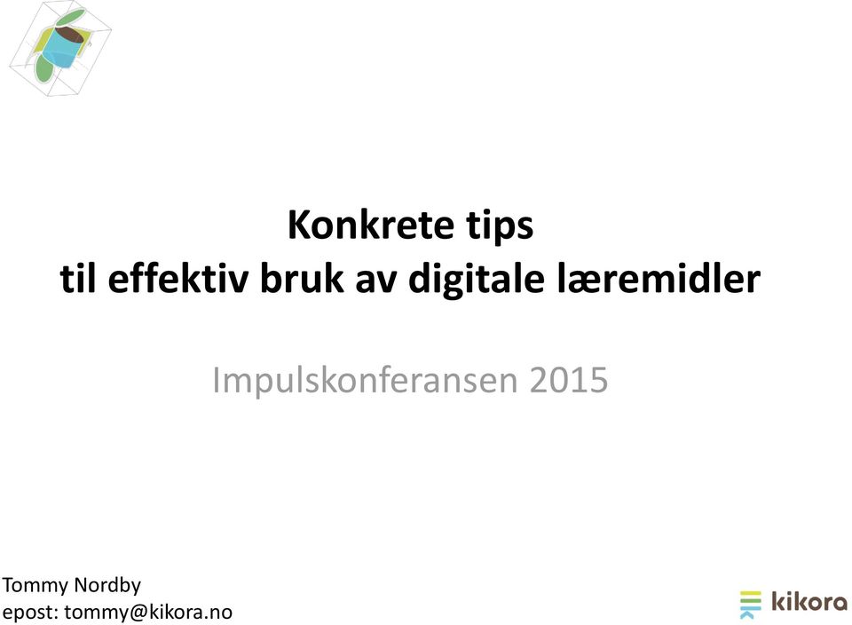 Impulskonferansen 2015 Tommy