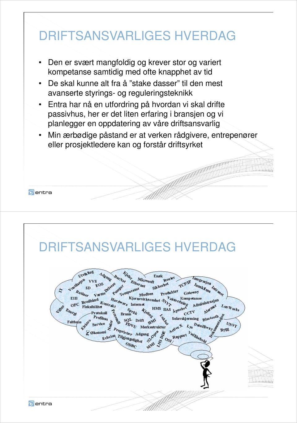 hvordan vi skal drifte passivhus, her er det liten erfaring i bransjen og vi planlegger en oppdatering av våre