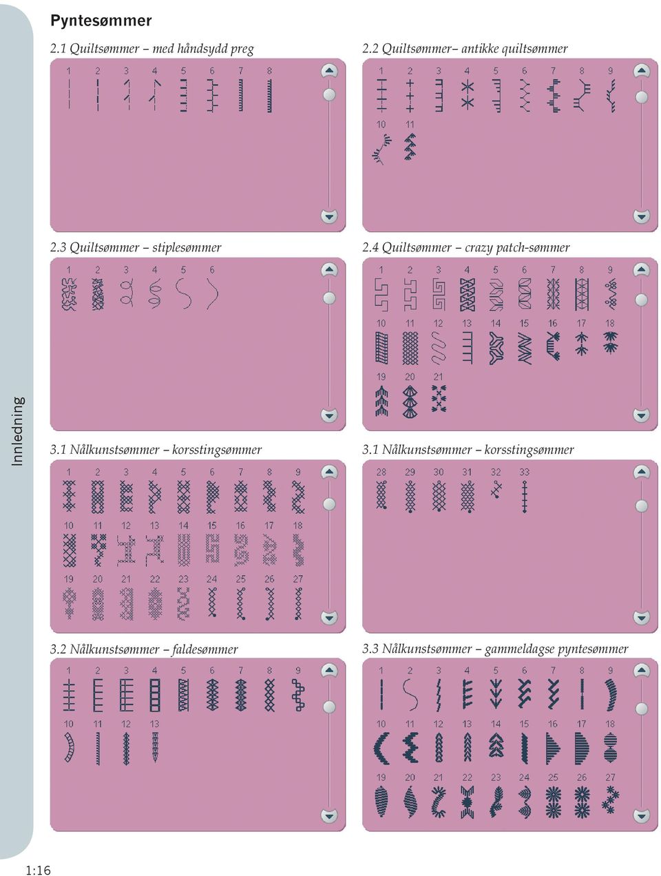 4 Quiltsømmer crazy patch-sømmer Innledning 3.