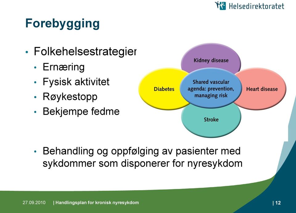 oppfølging av pasienter med sykdommer som disponerer