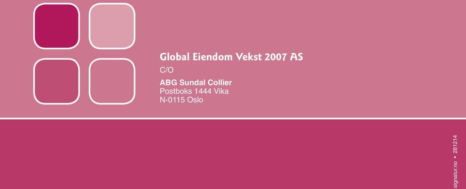 Postboks 1444 Vika N-0115