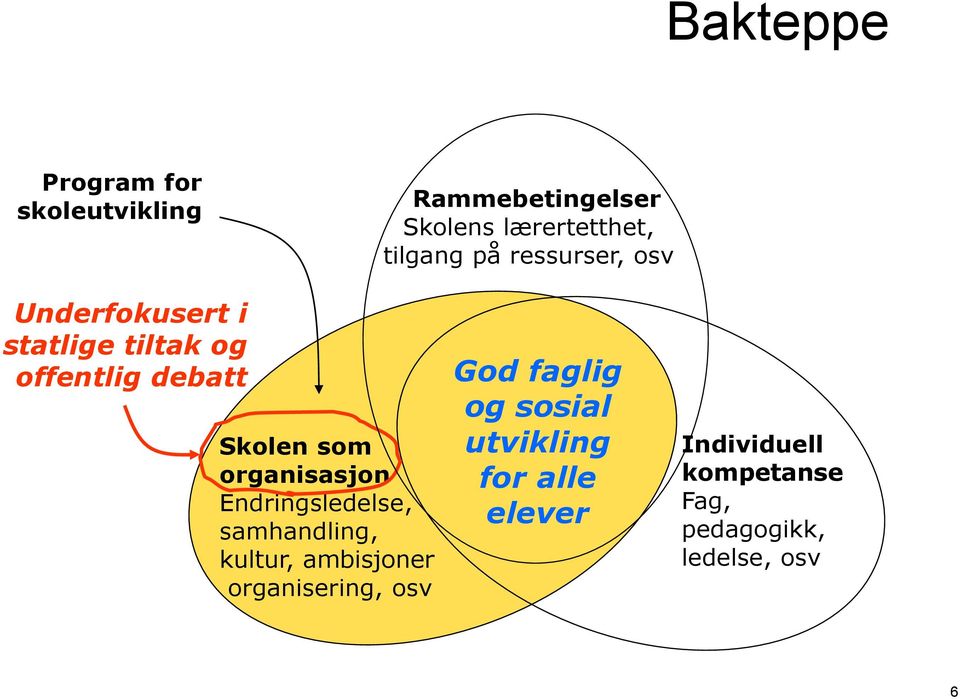 organisasjon Endringsledelse, samhandling, kultur, ambisjoner organisering, osv God