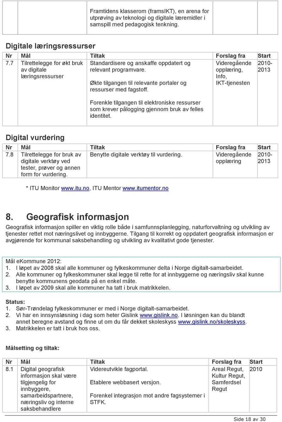 Forenkle tilgangen til elektroniske ressurser som krever pålogging gjennom bruk av felles identitet. Videregående opplæring, Info, IKT-tjenesten Digital vurdering 7.