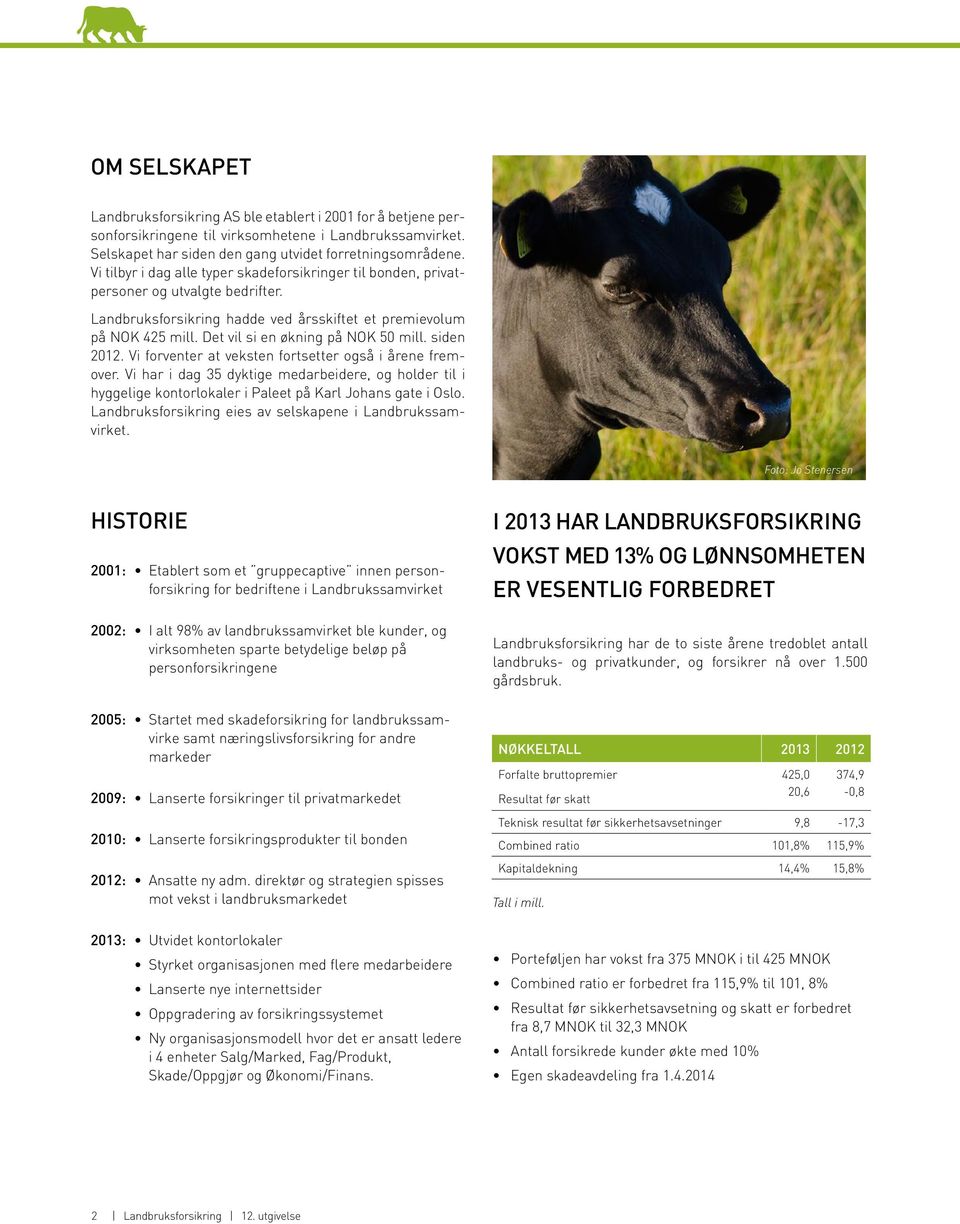 Det vil si en økning på NOK 50 mill. siden 2012. Vi forventer at veksten fortsetter også i årene fremover.